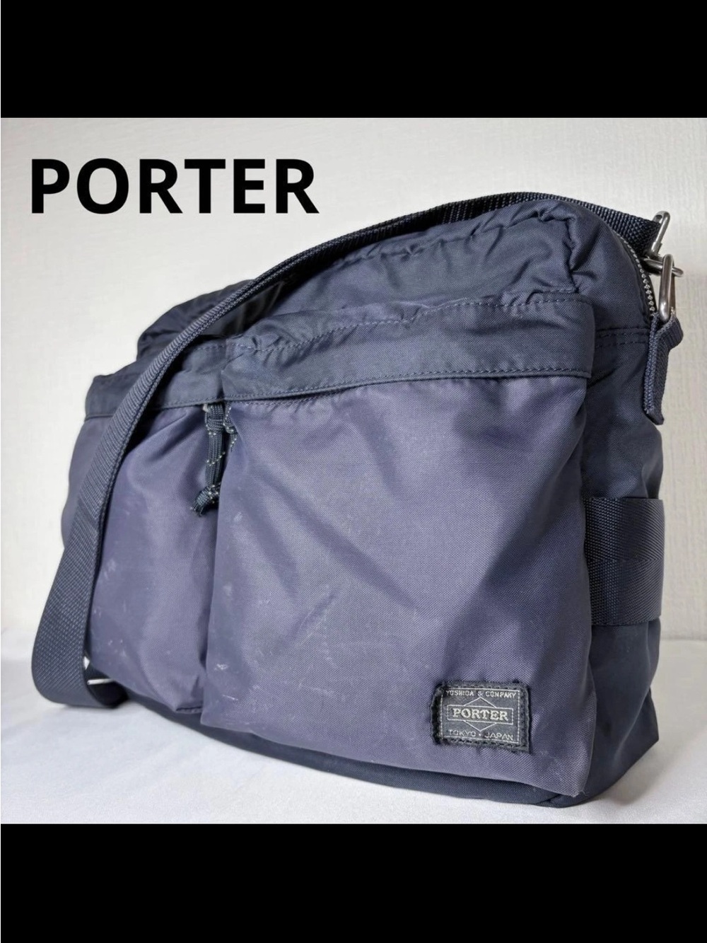 Navy Shoulder Bag for Men by Porter